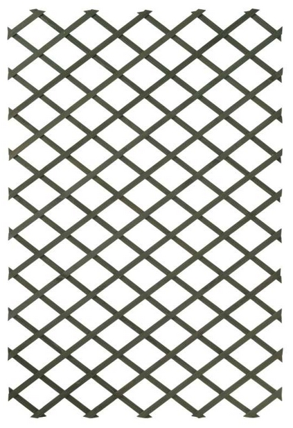 Treillage extensible en bois color&eacute; vert 50 x 150 cm
